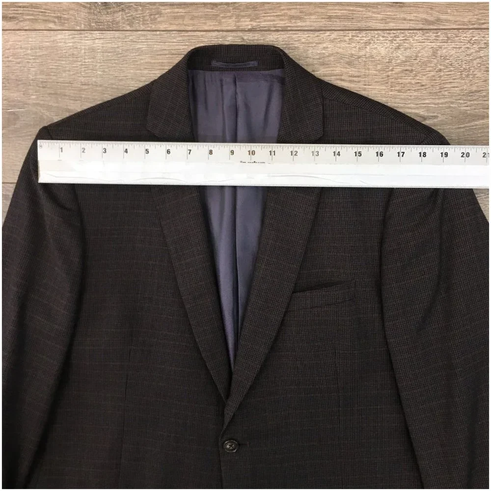 Marc Martin Mens Blazer Sport Coat Two Button‎ Jacket Wool 44R Men Casual Suits